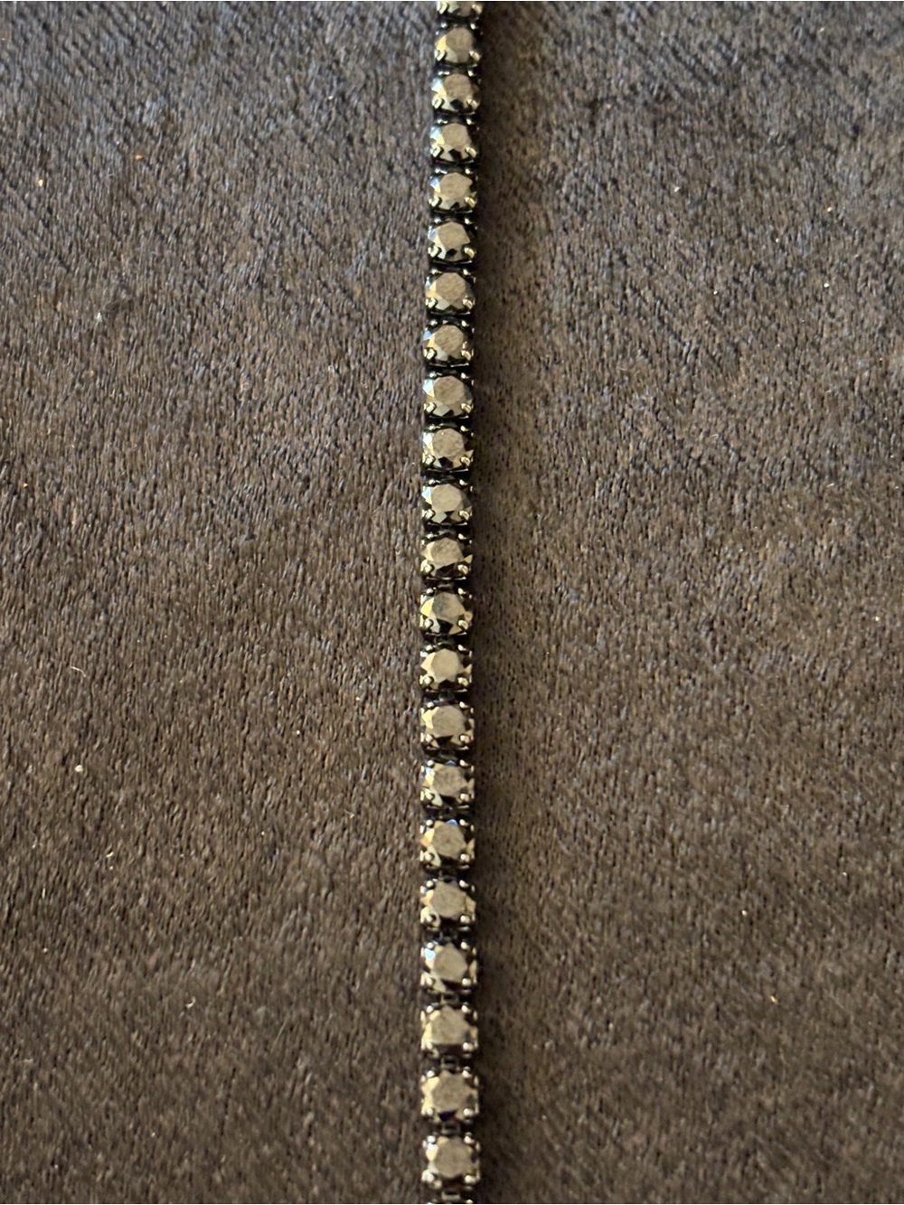 4mm Black Tone Tennis CZ Bracelet 7 1/2in. - Picture 8 of 15